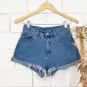 Brandy Melville high waisted denim shorts